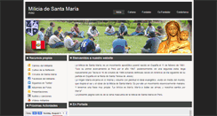 Desktop Screenshot of miliciadesantamaria.pe